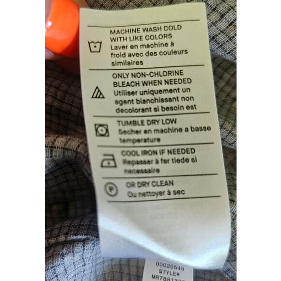 Vince Long Sleeve Blue Button Down Shirt Heather Coastal 100% Cotton Retail $228 - Picture 12 of 13